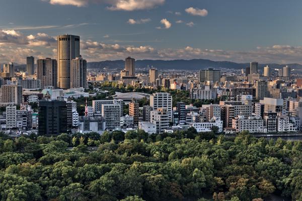 Osaka Skyline Sunset